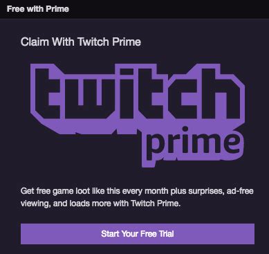 use amazon prime to get a twitch chanel